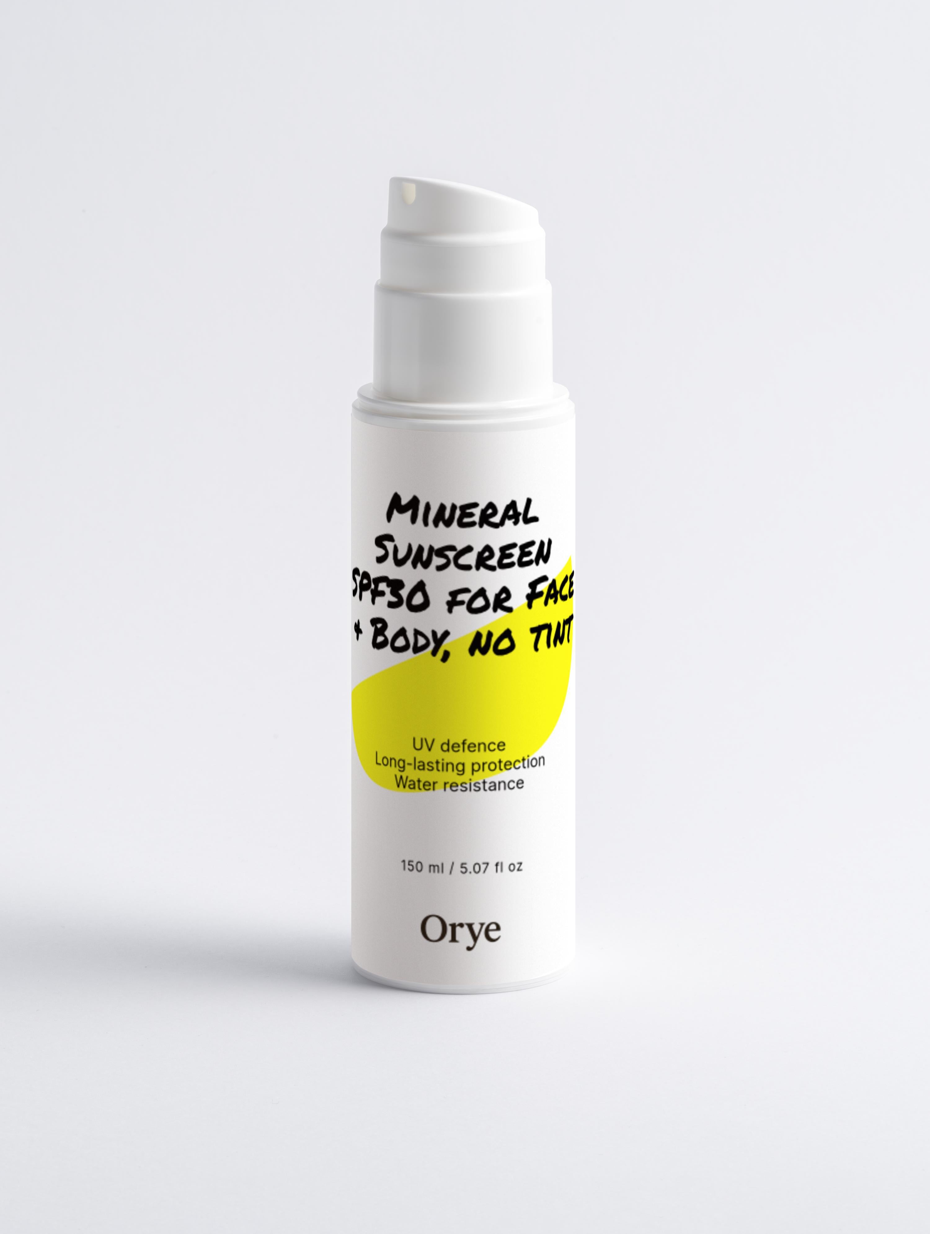 Mineral Sunscreen SPF30 for Face & Body, no tint